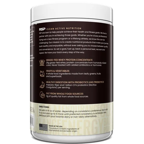 Miniatura 8 de TrueFit Polvo de Proteína Saludable para el Intestino, Batido de Reemplazo de Comida de Suero de Leche de Ganado Alimentado con Pasto