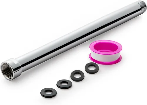 Miniatura 27 de OFFO Brazo de extensión de cabezal de ducha, extensión de brazo de ducha, extensor de cabezal de ducha hecho de acero inoxidable 304, extensión