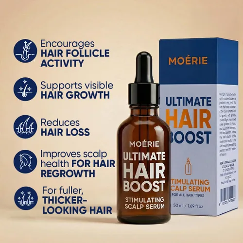 Miniatura 3 de Moerie Suero para el Crecimiento del Cabello Ultimate para el Crecimiento Natural del Cabello y Engrosamiento - Tratamiento Anti Adelgazamiento
