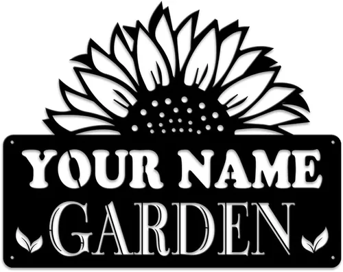Miniatura 12 de MeMate Letrero de jardín para personalizar, letrero de granja de abejas, letrero de metal con nombre personalizado para amantes de las abejas