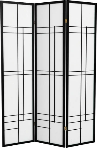 Miniatura 14 de Red Lantern Pantalla Eudes Shoji de 6 pies de altura - Palisandro - 5 paneles Rosewood
