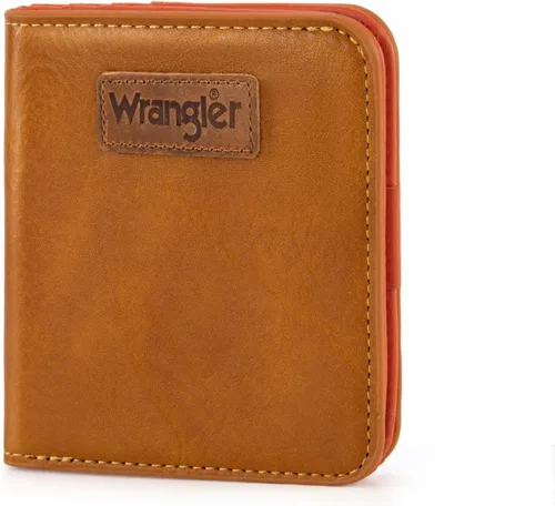 Miniatura 16 de Montana West X Wrangler - Cartera delgada delgada para mujer, organizador de dinero, mini cartera de bolsillo delgada con forro RFID y un monedero