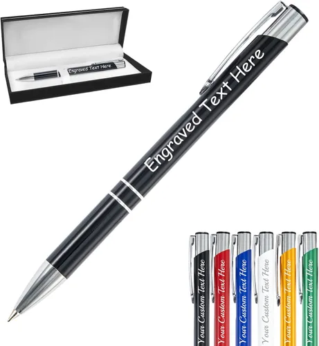 Bolígrafos personalizados a granel con grabado sin nombre, bolígrafo de impresión personalizada, bolígrafo de metal pastel, regalo personalizado