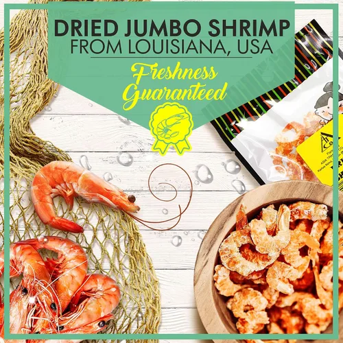 Miniatura 2 de Camarones grandes de Luisiana secos de Asia Trans, favorito hawaiano, fresco y deshidratado para aperitivos, ensalada asiática de mariscos, pad thai