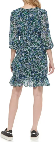 Miniatura 4 de Karl Lagerfeld Paris Essential Floral Print Womens Dresses with Sleeves