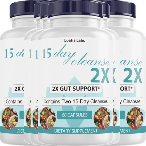 Miniatura 4 de 15 Day Cleanse 2X - Soporte doble intestinal y de colon - Desintoxicación avanzada de limpieza intestinal para mujeres y hombres con alfalfa