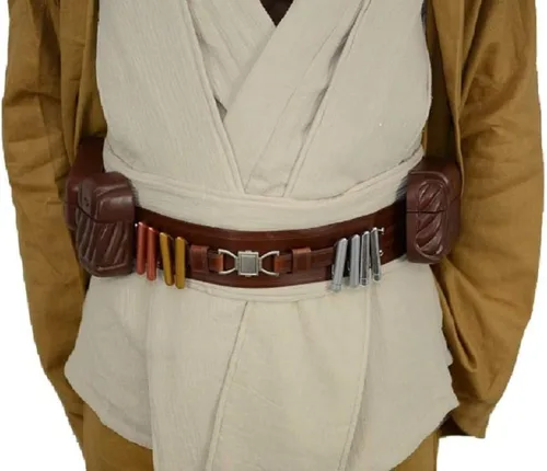 Miniatura 7 de OBI Deluxe - Bolsas de cinturón completo para disfraz de Jedi, accesorios de Star Wars