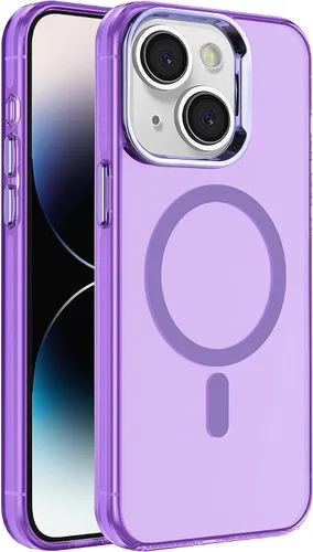 Miniatura 56 de S. Tedazo Funda magnética para iPhone 7/8 Plus (5.5 pulgadas) compatible con MagSafe, [no amarillenta] delgada, a prueba de golpes, funda para Negro