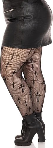 Miniatura 4 de Leg Avenue womens Dark Alternative Fishnet Tights