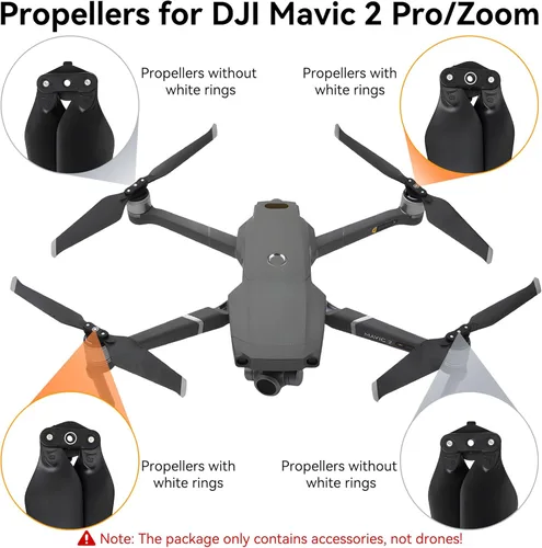 Miniatura 2 de Hélices para DJI Mavic 2 Pro/Mavic 2 Zoom Reemplazo Prop Cuchillas Accesorios de Bajo Ruido para DJI Mavic 2 Pro/Mavic 2 Zoom Paquete de 8