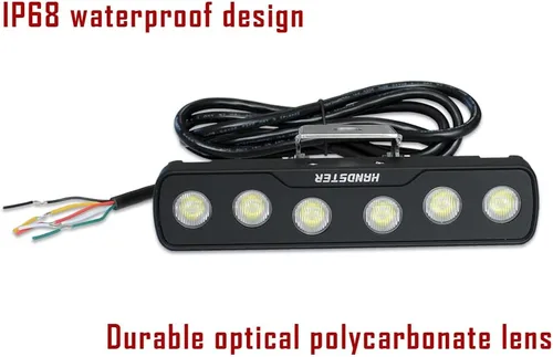 Miniatura 3 de Luz para todo terreno de persecución LED blanca fresca con DRL ámbar Luz de advertencia de seguridad de reversa/freno/rastro/intermitente IP68