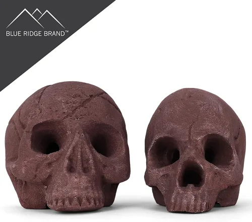 Miniatura 5 de Troncos de fuego de calavera de cerámica, calaveras de hoguera, troncos de calavera de cerámica, cabeza de esqueleto/decoración de calavera