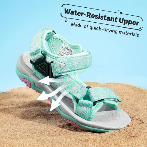 Miniatura 2 de DREAM PAIRS Sandalias de verano para niños, ligeras y ajustables (para niños y niñas, grandes y pequeños).