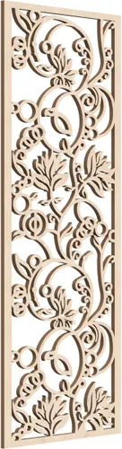 Miniatura 178 de 9 3/8"W x 24 3/8"H x 1/4"T Caspio Decorativos Paneles De Pared De Madera De Calado, Roble Rojo rojo (Red Oak)