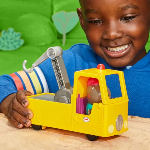 Miniatura 5 de Peppa Pig Juego de vehículos de construcción y figuras de camión de remolque del abuelo, juguetes preescolares para niños y niñas de 3 años
