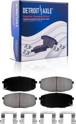 Miniatura 26 de Detroit Axle - Pastillas de Freno para Nissan Altima Sentra 350Z Juke INFINITI G35, Pastillas de Freno Cerámica Delanteras y Traseras Reemplazo