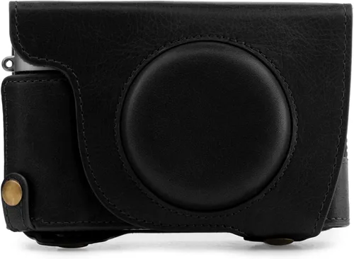 Miniatura 8 de MegaGear MG1892 Ever Ready - Funda de piel auténtica para cámara compatible con Fujifilm X100V, color negro