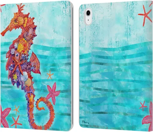 Miniatura 10 de Head Case Designs Funda de piel con licencia oficial de Paul Brent Agate Mermaid Coastal Book Wallet compatible con Apple iPad 10.2 2019/2020/2021