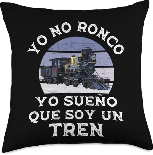 Miniatura 4 de Ropa Para Amantes Del Tren para Adultos y Niños Yo No Ronco Sueño Que Soy Un para Amantes del Tren - Almohada (16 x 16 pulgadas), multicolor