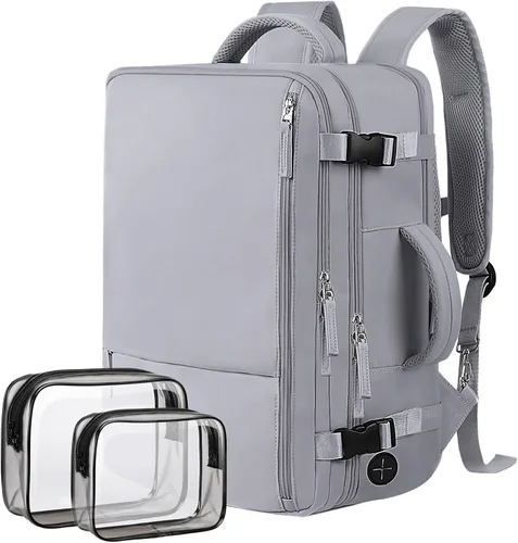 Miniatura 18 de Hanples - Mochila de viaje para mujeres y hombres, mochila grande de mano para artículos personales, mochila para laptop aprobada para vuelos TSA