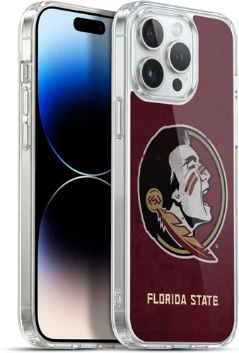 Miniatura 127 de Head Case Designs Funda de gel suave FSU Seminoles de la Universidad Estatal de Florida con licencia oficial compatible con Apple iPhone 13 Pro Max