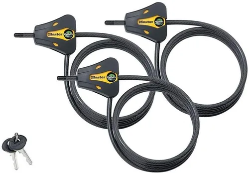 Miniatura 11 de Master Lock - Cerraduras de cable ajustables Python con 4 llaves, modelo # 8419KA-2