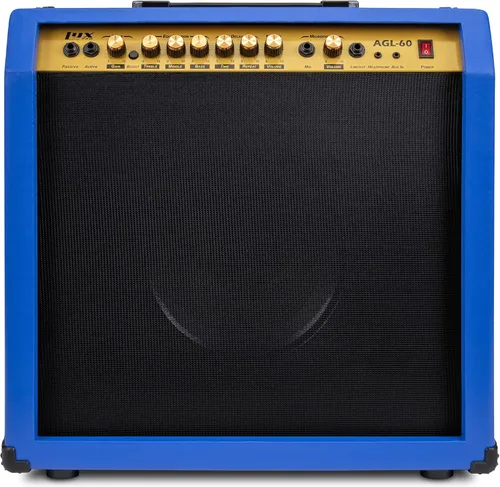 Miniatura 28 de LyxPro Amplificador de guitarra eléctrica de 20 W, altavoz incorporado, conector para auriculares y entrada auxiliar que incluye ganancia, graves