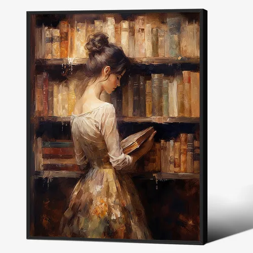 Miniatura 36 de Pósteres vintage de la biblioteca Moody de estilo gótico oscuro, academia estética, arte de pared, libro victoriano antiguo, impresiones en lienzo