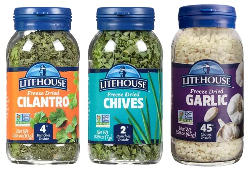 Miniatura 9 de Litehouse Paquete de mezcla de hierbas variadas de sabores liofilizados, (italiano, aves de corral, mezcla de hierbas para aderezo para ensaladas)