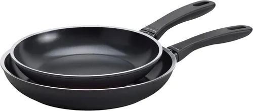 HENCKELS x EMERIL Lagasse Nola Juego de 2 piezas de sartenes antiadherentes, sartén de 9.5 pulgadas y sartén de 11 pulgadas, aluminio de calibre