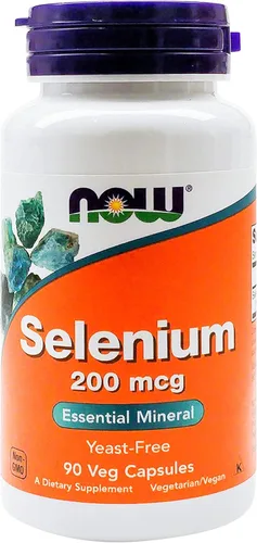 Miniatura 2 de NOW Suplementos, selenio (L-Selenometionina) 200 mcg, mineral esencial*, 90 cápsulas vegetales (paquete de 2)