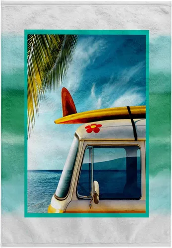 Miniatura 6 de 3dRose - Vintage Van with Surfboard - Towel - (twl-99540-3)