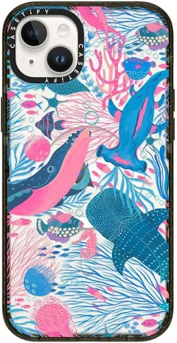 Miniatura 112 de CASETiFY Impact - Funda para iPhone 13 [protección contra caídas de 6.6 pies/compatible con Magsafe] Black Kingsnake, color negro transparente
