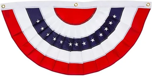 Banderines patrióticos de aplique Evergreen, Multicolor