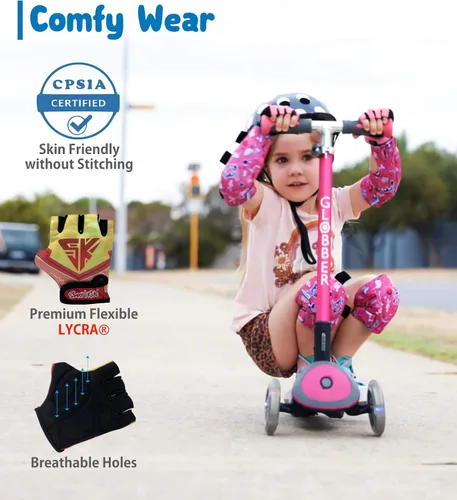 Miniatura 4 de Guantes de bicicleta para niños para bicicleta equilibrada, ciclismo de montaña, transpirables, sin dedos, guantes de ciclismo para niños pequeños