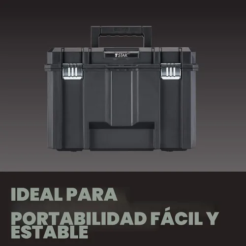 Miniatura 5 de Caja de herramientas DEWALT TSTAK, diseño extra grande, bandeja extraíble para fácil acceso a las herramientas, resistente al agua y a los escombros