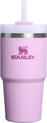 Miniatura 185 de Stanley Quencher H2.0 - Vaso de acero inoxidable con asa, pajilla y tapa FlowState giratoria de 3 posiciones; aislamiento térmico, sin BPA; apto