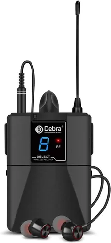D Debra Bodypack con auricular solo apto para sistema de monitor inalámbrico ER-280 en el oído, no se puede utilizar solo (solo 1 receptor)