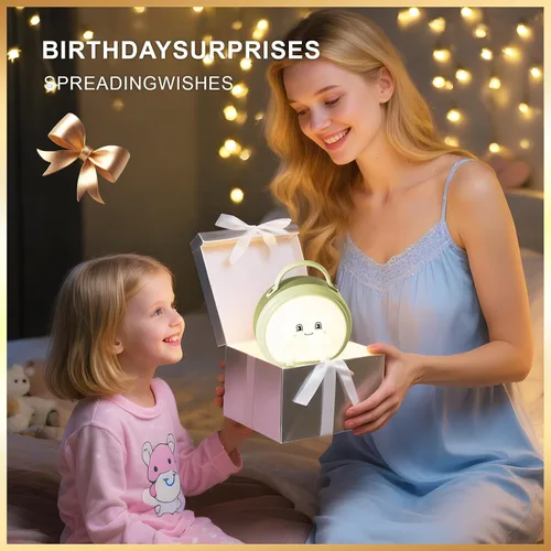 Miniatura 6 de Luz nocturna para niños, lámpara de mesa y mesita de noche inalámbrica táctil portátil para guardería, lactancia materna, dormitorio, 3 niveles