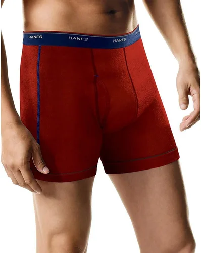 Miniatura 2 de Hanes Calzoncillos tipo bóxer para hombre, ropa interior de algodón suave y transpirable con cintura ComfortFlex, paquete múltiple