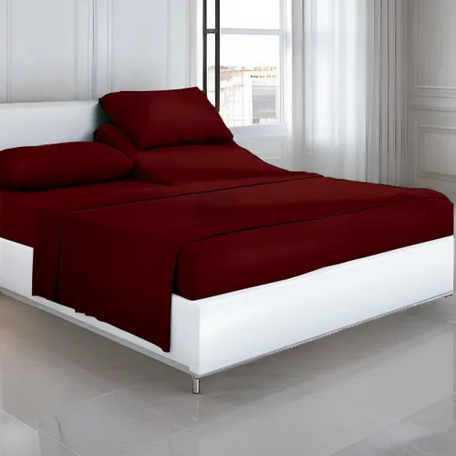 Miniatura 20 de Cottingon Juego de sábanas de 4 piezas para camas ajustables, 100% algodón egipcio de 28 pulgadas, hojas de cabeza flexible para dormir con números