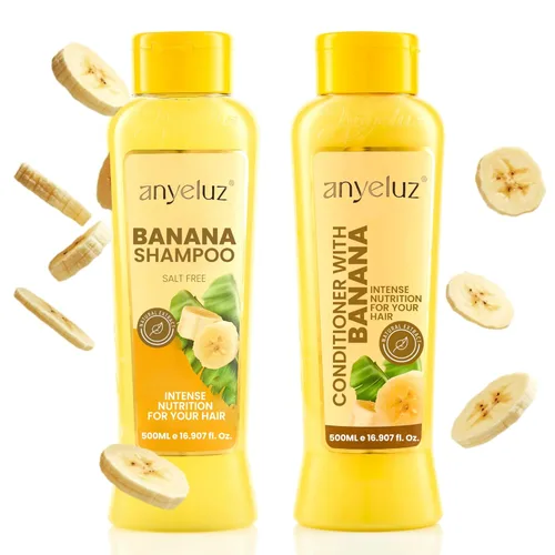 Miniatura 9 de ANYELUZ Juego de champú y acondicionador de aloe vera, con biotina, proporciona fuerza y vitalidad a tu cabello, elimina el exceso de aceite