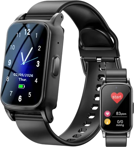Miniatura 9 de Smart Watch for Seniors with Fall Detection -GPS Tracker with Video Call, SOS Button, Heart Rate & Step Counter, Alarm for Elderly Men & Women -No