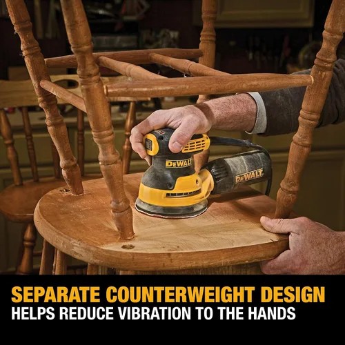 Miniatura 6 de DEWALT Lijadora orbital, herramienta lijadora de palma de 5 pulgadas, 12,000 OPM (DWE6421)