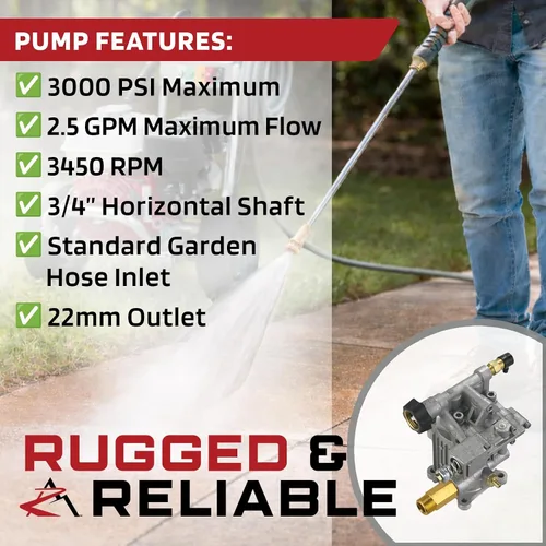 Miniatura 6 de The ROP Shop Bomba de agua para lavadora a presión eléctrica para pulverizadores Karcher G2401OH, G2500OH, G2650OH