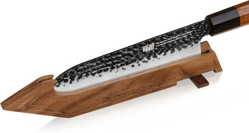 Miniatura 11 de FINDKING Protector de borde magnético con soporte, cubierta de hoja de madera de nogal y mini bloque de cuchillos para almacenamiento de encimera