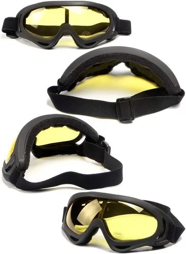 Miniatura 9 de Peicees Paquete de 4 gafas de esquí para mujeres, hombres, niños, deportes de nieve, motocicleta, snowboard