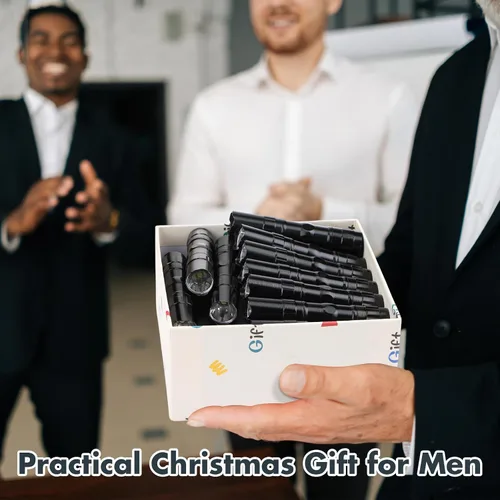 Miniatura 7 de Retisee 24 piezas de regalos a granel para hombres, cartera de tarjetas de crédito, multiherramienta, linternas negras, 46 en 1, herramienta