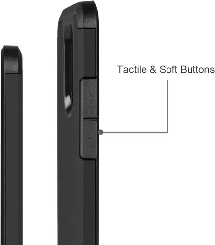 Miniatura 4 de J&D Funda híbrida resistente a prueba de golpes de doble capa para LG K20 V/K20 Plus/Harmony/K10 2017/V5/Grace, cubierta protectora resistente, negro