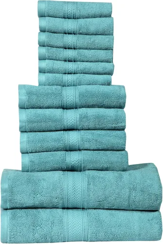 Miniatura 22 de HILLFAIR 600 GSM- 40 x 80 pulgadas- 100% algodón juego de 2 toallas de baño XXL extragrandes- suaves altamente absorbentes toallas de baño jumbo